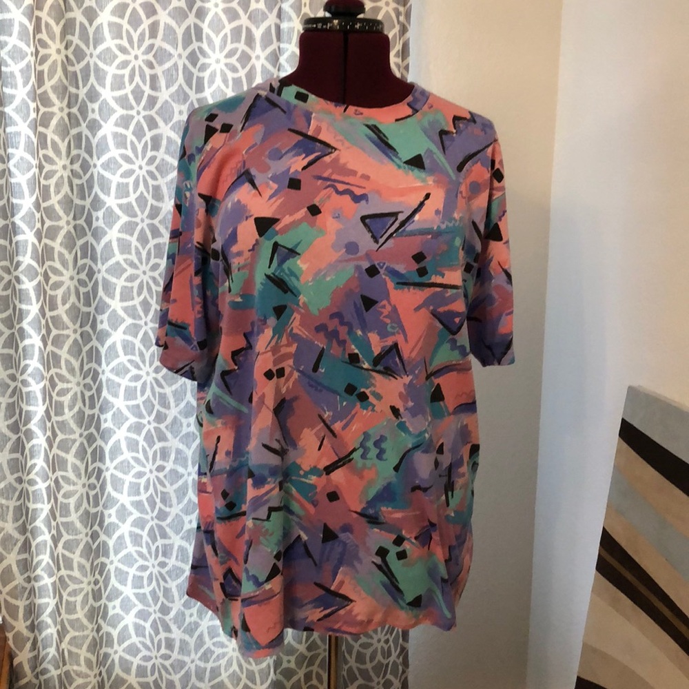 Rare VTG 80s Geometric Shirt